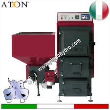 Caldaie in acciaio a pellet e a mais. Caldaia Pellet Aton Legna Sansa Nocciolino Potenza Da 34 5 A 57 4 Kw Caldaie A Biomasse