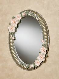 Super bright led bathroom mirror. Magnolia Elegance Floral Oval Wall Mirror Oval Wall Mirror Mirror Wall Gold Wall Decor