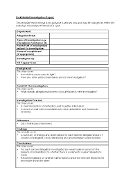 Hr Investigation Report Template 1 Templates Example Templates Example In 2021 Report Template Checklist Template English Writing Skills