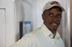 John White during his tour of the Thomas Point Shoal