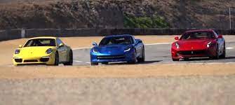 315 kph (196 mph) 335 kph (208 mph) est. Corvette Stingray Vs Ferrari F12 Vs Porsche 911 Carrera 4s Gm Authority