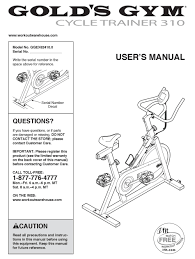 I called gold's gym customer service and they sent me a new pedal and crank for free due to 3 month warranty. Gold S Gym Ggex62410 0 User Manual Pdf Download Manualslib