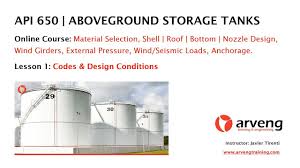 Tank construction api 650 in hd. Api 650 Design Of Storage Tanks Online Course Lesson 1 Youtube