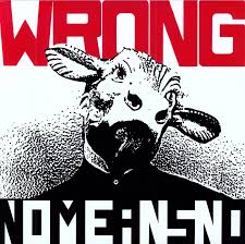 Nomeansno Wrong 1989 Punk Poster Music Album Cover Album Covers