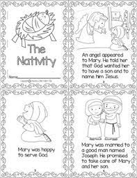 An 'i can read words about the birth of jesus' page. The Nativity A Mini Book Heaven S Little Helper The Nativity Story Nativity Jesus Coloring Pages