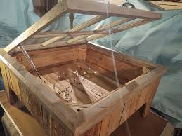 The parts have a finish in charger oak on. Hand Made Shadow Box Coffee Table Antique Window By More Than Murals Custommade Com