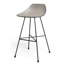 This Item Draws Inspiration From Iconic Mid Century Design With A Modern Twist Constructed With A Concrete Shell And Rebar Leg Bar Stools Counter Stools Stool