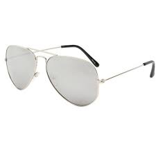 Vente en ligne de lunettes fantaisie et lunettes de sport pour femmes : Lunette Aviateur Miroir Monture Argent Becool Solaires Chic Livre 48h