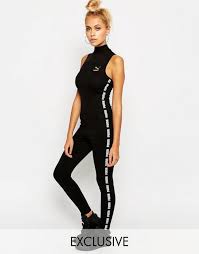 Puma Exclusive To High Necked Jumpsuit Black Women Overalls Puma Safety Shoes Fashionable Buy Autumn Puma Order Winter Pu Kleidung Modestil Kleidung Mode