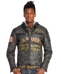 Denim Supply Ralph Lauren Coated Denim Moto Jacket Coats Jackets Men Macy S Motorcycle Jacket Mens Denim And Supply Denim Coat