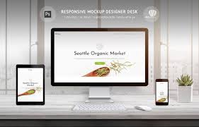 Responsive Mockup Designer Desk Desk Design Design Photoshop Shapes