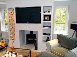 Teach children to stop, drop and roll. Alcove Space In A Chimney Breast Modern Living Room Gloucestershire By The Log Basket Houzz