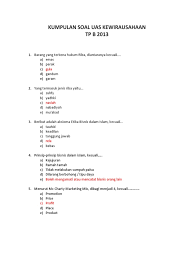 We did not find results for: Soal Uas Kewirausahaan