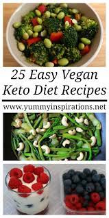 25 Easy Vegan Keto Recipes Simple Ideas For Low Carb Ketogenic Diet Plant Based Breakfast Lunc Vegan Keto Recipes Ketogenic Diet Meal Plan Keto Diet Recipes