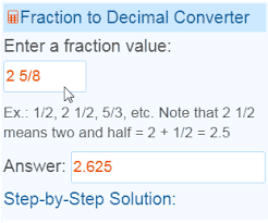 1 3 as decimal