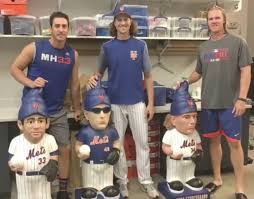 The polaris was pretty cool but i. Mets Pitchers Matt Harvey Jacob Degrom And Noah Syndergaard After Next To Their Own 4 Foot Garden Gnomes New York Mets Mets New York Mets Baseball