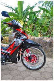 Modifikasi motor supra x sederhana. Modifikasi Motor Supra X 125 Warna Hitam Arena Modifikasi