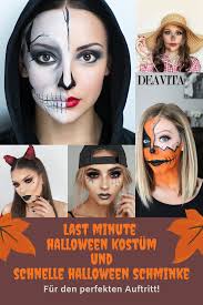Last Minute Halloween Kostum Und Schnelle Halloween Schminke Mit Anleitungen Last Minute Halloween Kostum Halloween Und Richtig Schminken