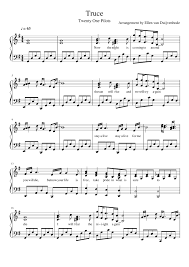 Can T Help Falling In Love Twenty One Pilots Download Twenty One Pilots Truce Piano Solo Sheet Music For Piano Download Free In Pdf Or Midi Twenty One Pilots Songs Twenty One Pilots Ukulele One Pilots