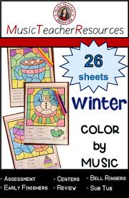 Winter Music Activities 26 Winter Music Coloring Sheets Notes And Rests Music Worksheets Music Theory Worksheets Music Activities