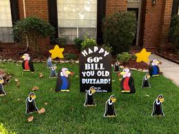 60th Birthday Decorations For The Yard Love The Over The Hill Buzzard Theme 60th Birthday Decorations 60th Birthday Party 60th Birthday