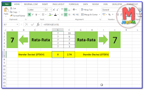 Standar Deviasi Excel Untuk Sample Dan Populasi M Jurnal