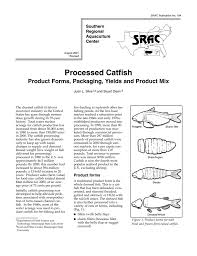 Processed Catfish Product Forms Packaging Yields