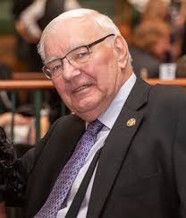 Illustrious Sir J. Larry Burton, 80, of Franklin Park, the 110th Potentate  of Syria Shriners, was visited by the Black Camel