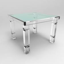 3/4 thick premium domestic grade material, acrylic coffee tables and end tables. Acrylic Tables