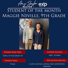 Congratulations to our high school students of the month! They were  rewarded for their hard work with a pizza party with Mr. Hildebrand, Dr.  Thomas and Mr. Meeks. Keep up the great