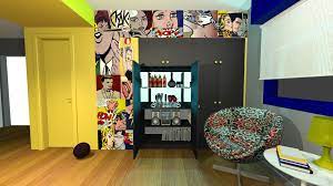 You can also look through buda, il photos to find a house you like, then contact the builder who worked on it. Roy Lichtenstein Bar Pop Art Interior Design Viviane Bergmann Casa Estudio Porto Alegre Rs Brasil Interior Design Art Interior Art Pop Art