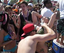 Spring is in the air! Ever Wonder What Your Children Do During Spring Break Shocking Pictures Reveal The Outrageous Antics Of College Students Gone Wild Daily Mail Online