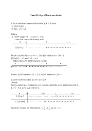 Functia de gradul i este o funcție de forma. Pdf Exercitii Si Probleme Rezolvate Mariana CrÄciun Academia Edu