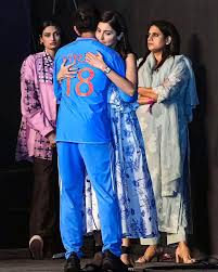 Decoding Celebrity Outfits | Decoding Anushka Sharma's Dress from World Cup  Final Match! Anushka wearing blue & white halter dress worth Rs 7250!  #anushkasharma... | Instagram