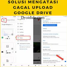 Tapi itu memang memiliki masalah,. Cara Mengatasi Gagal Upload File Ke Google Drive Di Ponsel Android Droidide