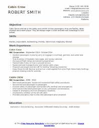 Cabin Crew Resume Samples Qwikresume