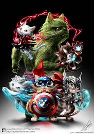 Commission Cat Avengers By Https Www Deviantart Com Apolar On Deviantart Marvel Comics Wallpaper Cute Animal Drawings Cat Art
