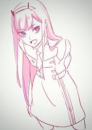 Zerotwo Darling In The Franxx Character Drawing Anime