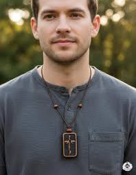 Personalized Wooden Jesus Christ Necklace, Wooden Cross Pendant, Handmade  Christian Jewelry,baptism Confirmation First Communion Gift