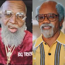 The Trick she want versus the Sugar Daddy that want her y'all go tag  @mojobrookzz @therealpapatrick Papa Trick vs Mr. James  #boygetoffthatladyporch #comedy #follow #likes #shares #viral