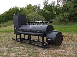 30 Ranger Triple Door On Skids Bbq Pit Smoker Custom Bbq Smokers Bbq Grill Design