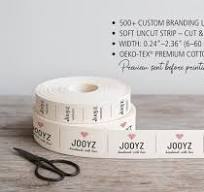 Custom Cotton Sewing Labels, 500+ Personalized Logo or Text Clothing Fabric Tags on Cotton Twill Ribbon - Etsy