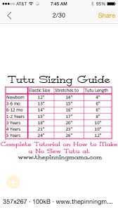 Tutu Sizing Baby