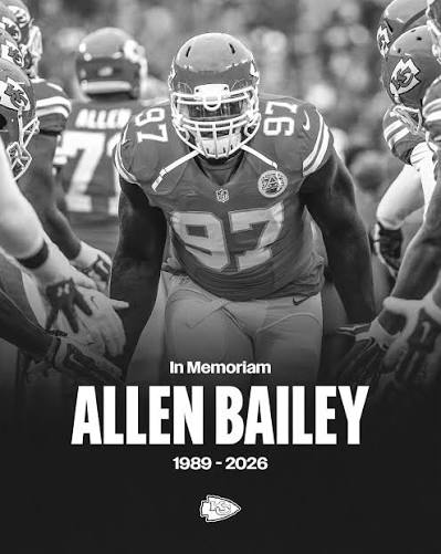 Allen Bailey was an excellent teammate, generous man, and kind soul. We're  deeply saddened to hear of his passing, and our thoughts and prayers are  with his family and friends.