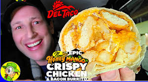 Beer battered fish tacos and plato. Del Taco Epic Crispy Fish Guac Burrito Review Peep This Out Youtube