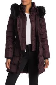 Tahari Stefani Faux Fur Trim Down Puffer Jacket Nordstrom Rack Women's h&m padded winter faux fur hooded coat puffer parka jacket size 8 rrp £39 2 side. tahari stefani faux fur trim down puffer jacket nordstrom rack