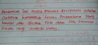 Kbbi (kamus besar bahasa indonesia) seni musik yakni. Jelaskan Pengertian Seni Musik Menurut Aristoteles Brainly Co Id