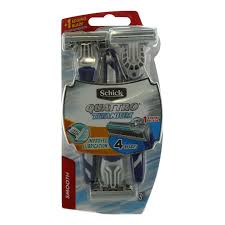 Customers who bought this item also bought. Buy Schick Quattro Titanium 4 Blades Razor Pack Of 3 Online Shop Beauty Personal Care On Carrefour Uae