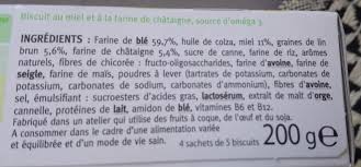 Biscuit Miel Chataigne Gerble 200 G
