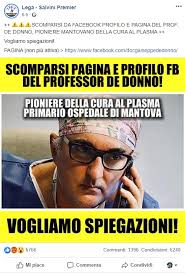 Giuseppe de donno, medico pneumologo ed ex primario di pneumologia dell'ospedale carlo poma di mantova è morto: Coronavirus I Poteri Forti E Facebook Hanno Oscurato I Profili Di De Donno No E Non C E La Mano Di Bill Gates Open